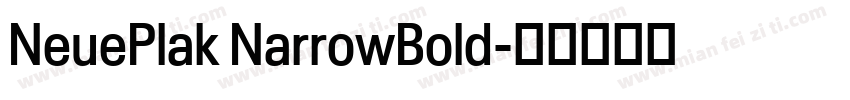 NeuePlak NarrowBold字体转换